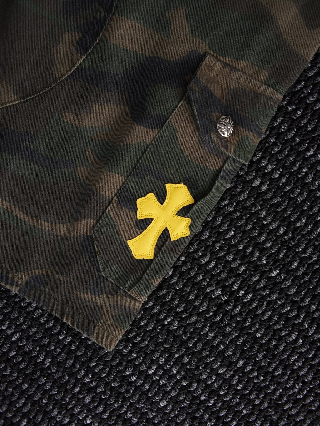 Chrome Hearts Camouflage Cross Patch Cargo Shorts