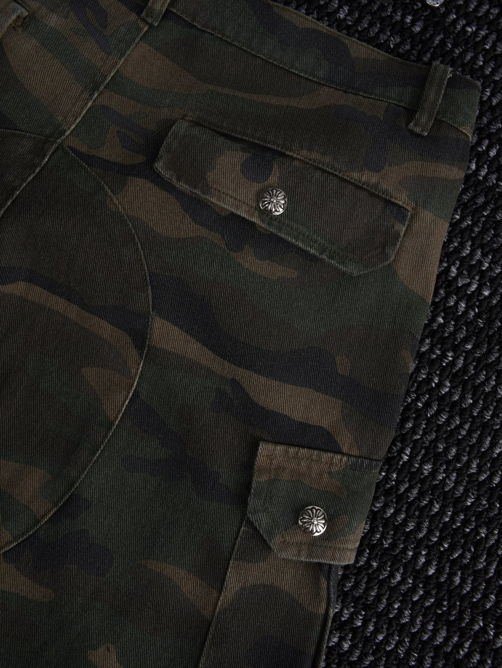 Chrome Hearts Green Camo Cargo Shorts