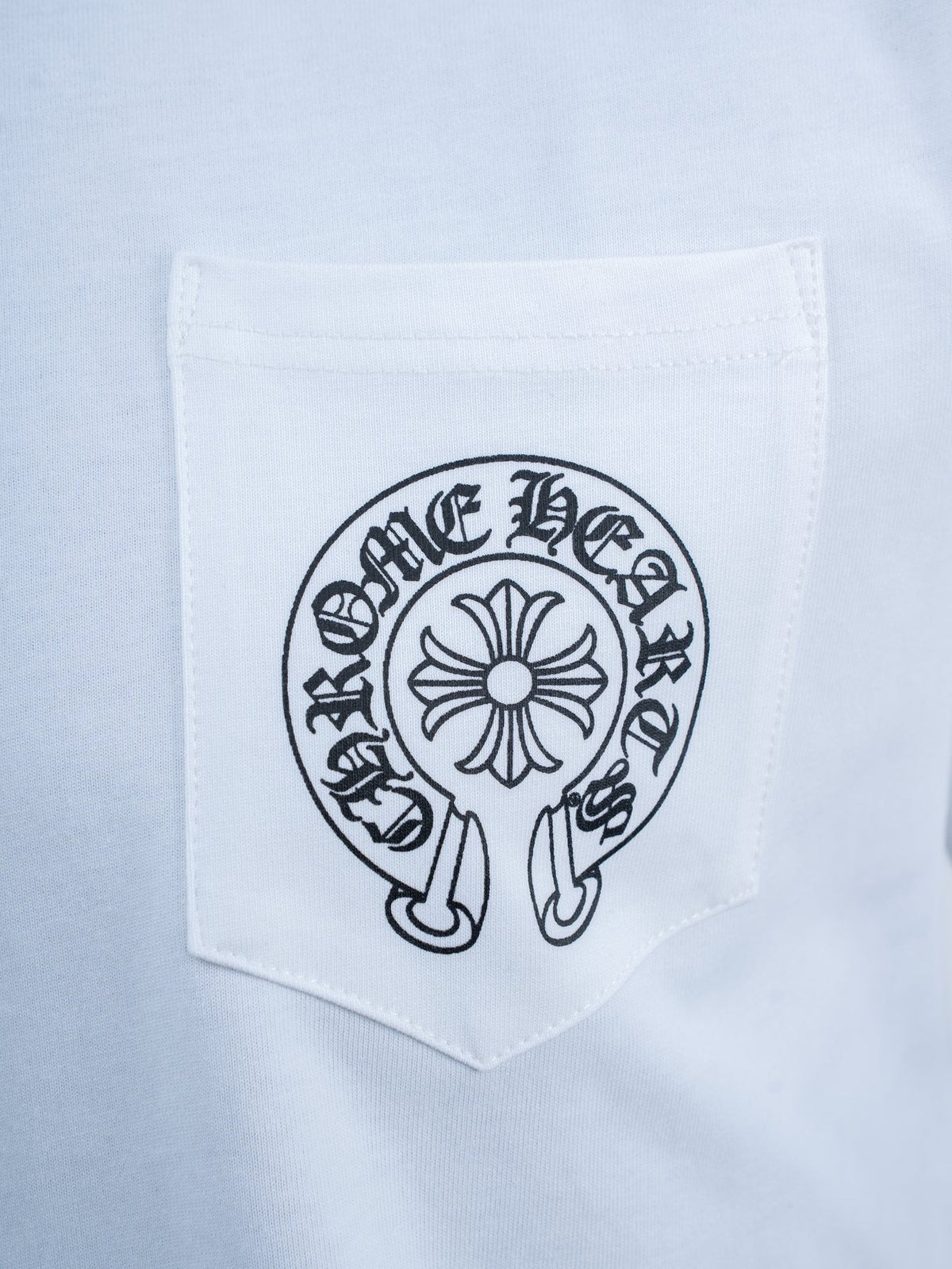 Chrome Hearts Horseshoe Graphic Pocket T-Shirt