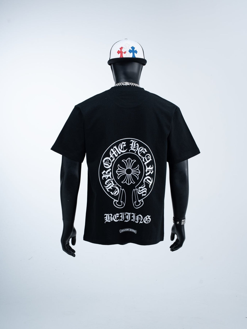 Chrome Hearts Beijing Horseshoe Script Graphic T-Shirt