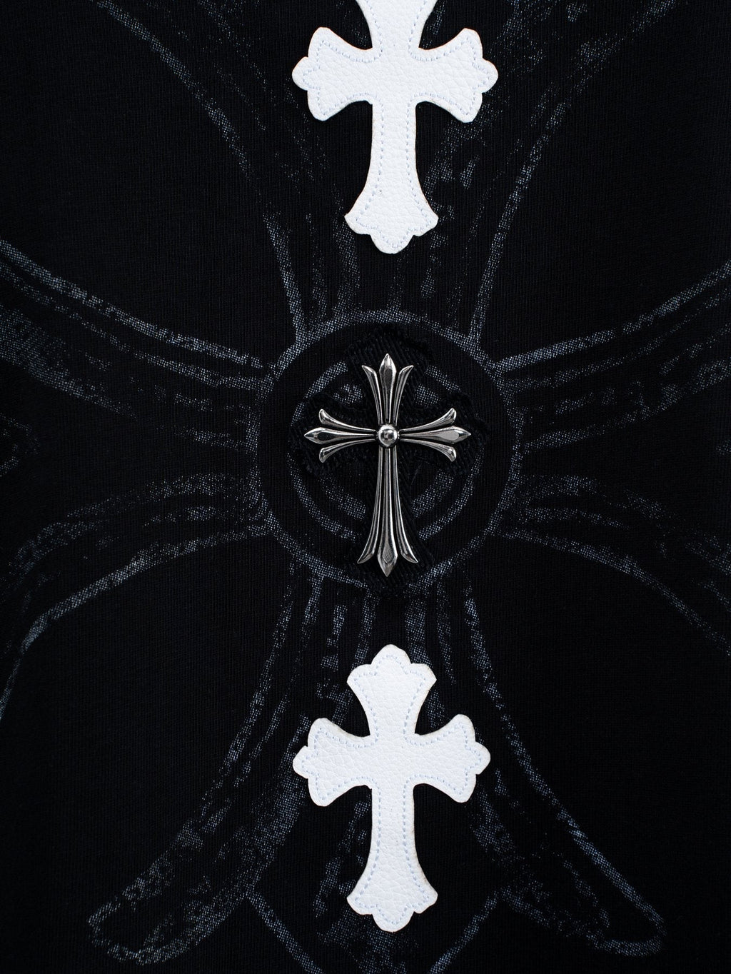 Chrome Hearts Cross Badge Graphic Short-Sleeve T-Shirt