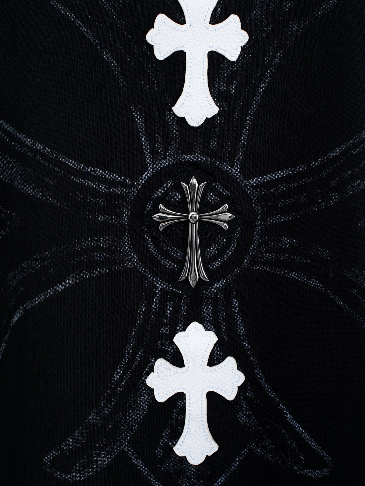 Chrome Hearts Cross Badge Graphic Short-Sleeve T-Shirt