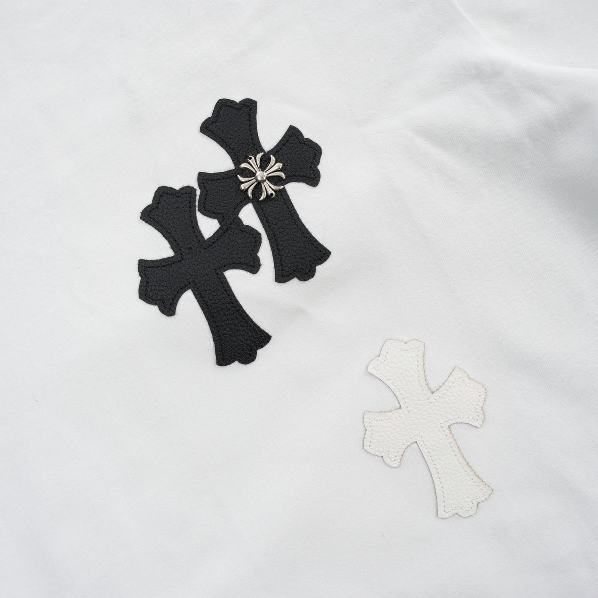 Chrome Hearts Contrast Cross Applique T-Shirt