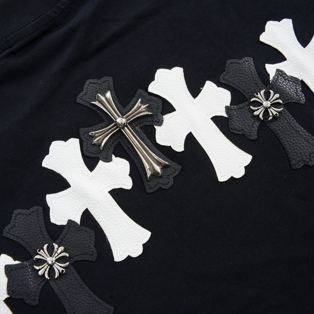 Chrome Hearts Contrast Cross Applique T-Shirt