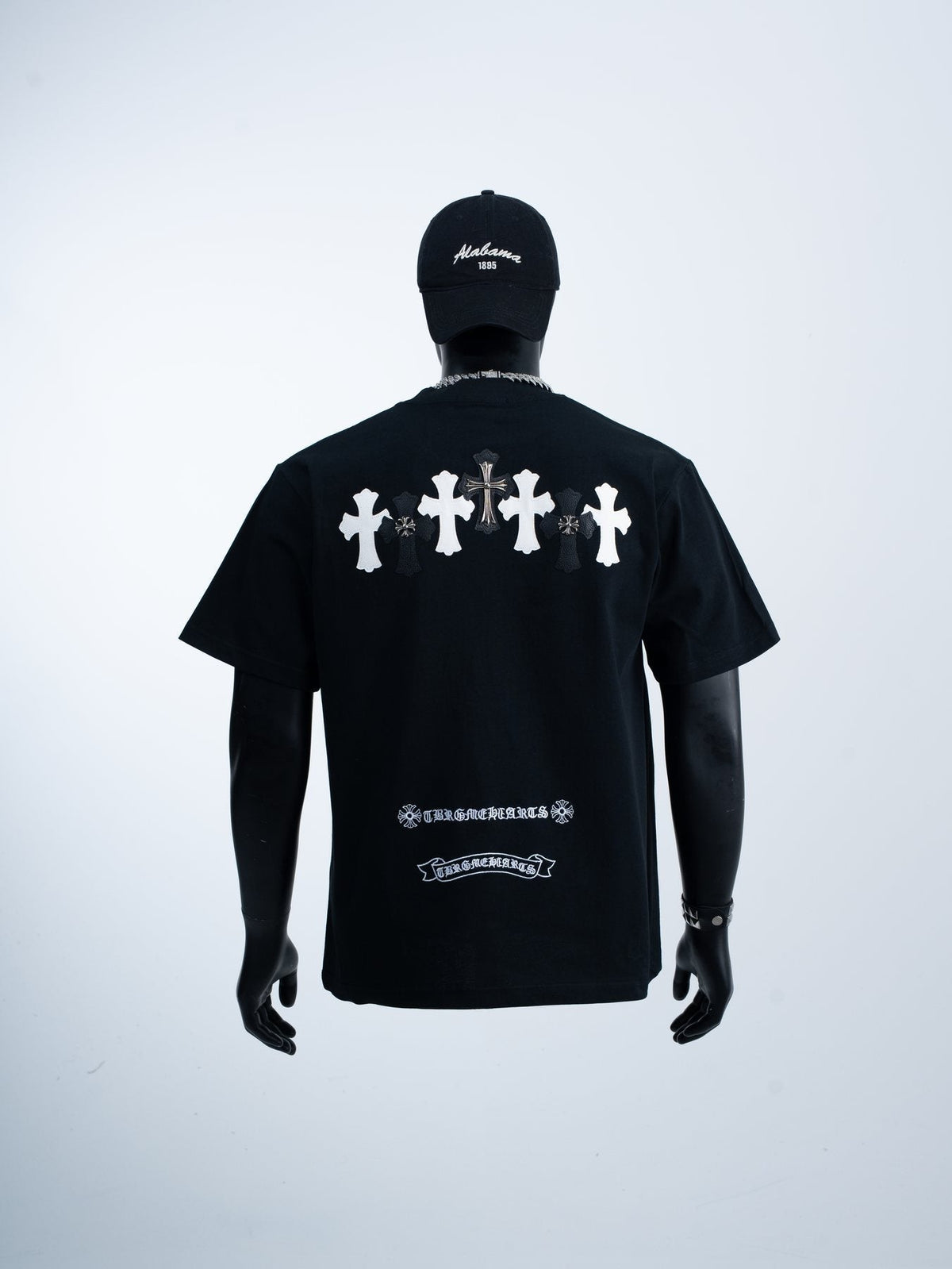 Chrome Hearts Contrast Cross Applique T-Shirt