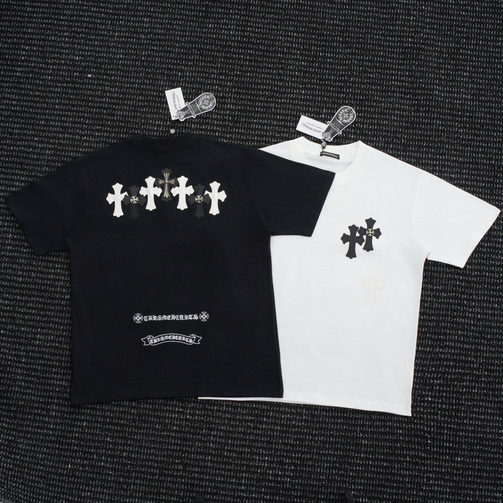 Chrome Hearts Contrast Cross Applique T-Shirt