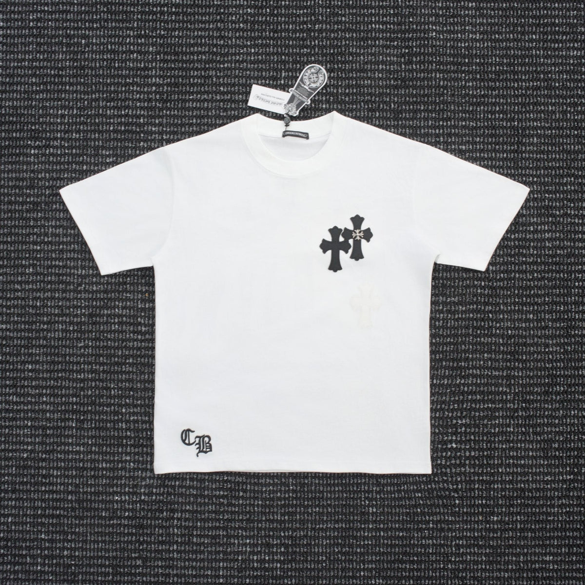 Chrome Hearts Contrast Cross Applique T-Shirt