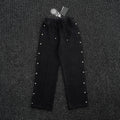 Chrome Hearts Cross Rivet Side-Snap Pants