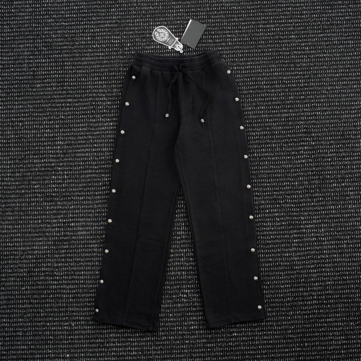 Chrome Hearts Cross Rivet Side-Snap Pants