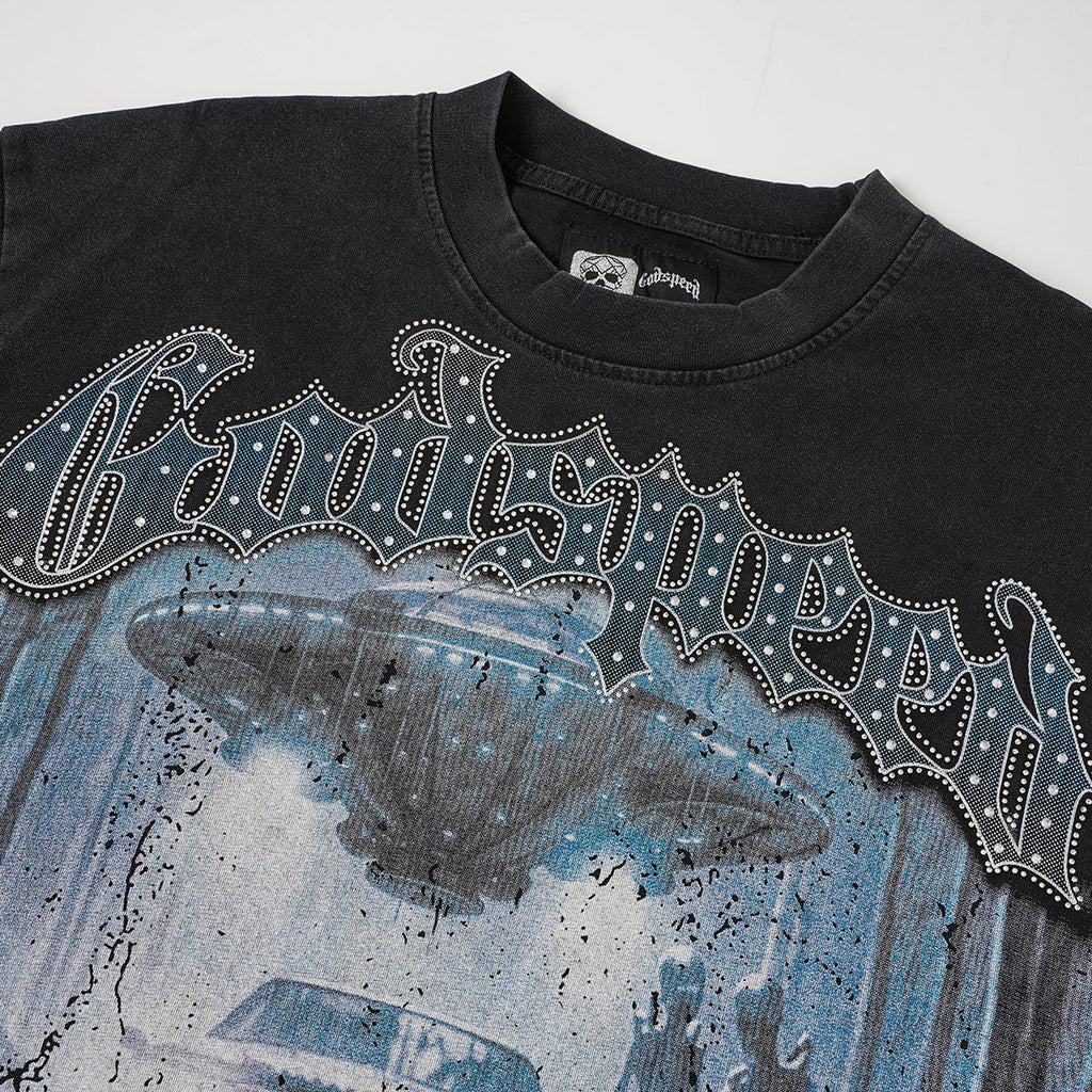 Godspeed Skull Graphic Short-Sleeve T-Shirt