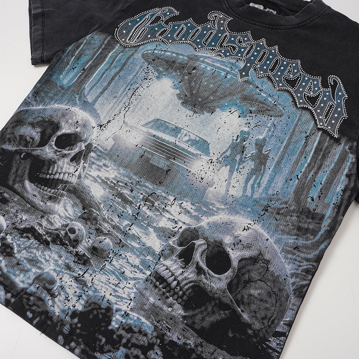 Godspeed Skull Graphic Short-Sleeve T-Shirt