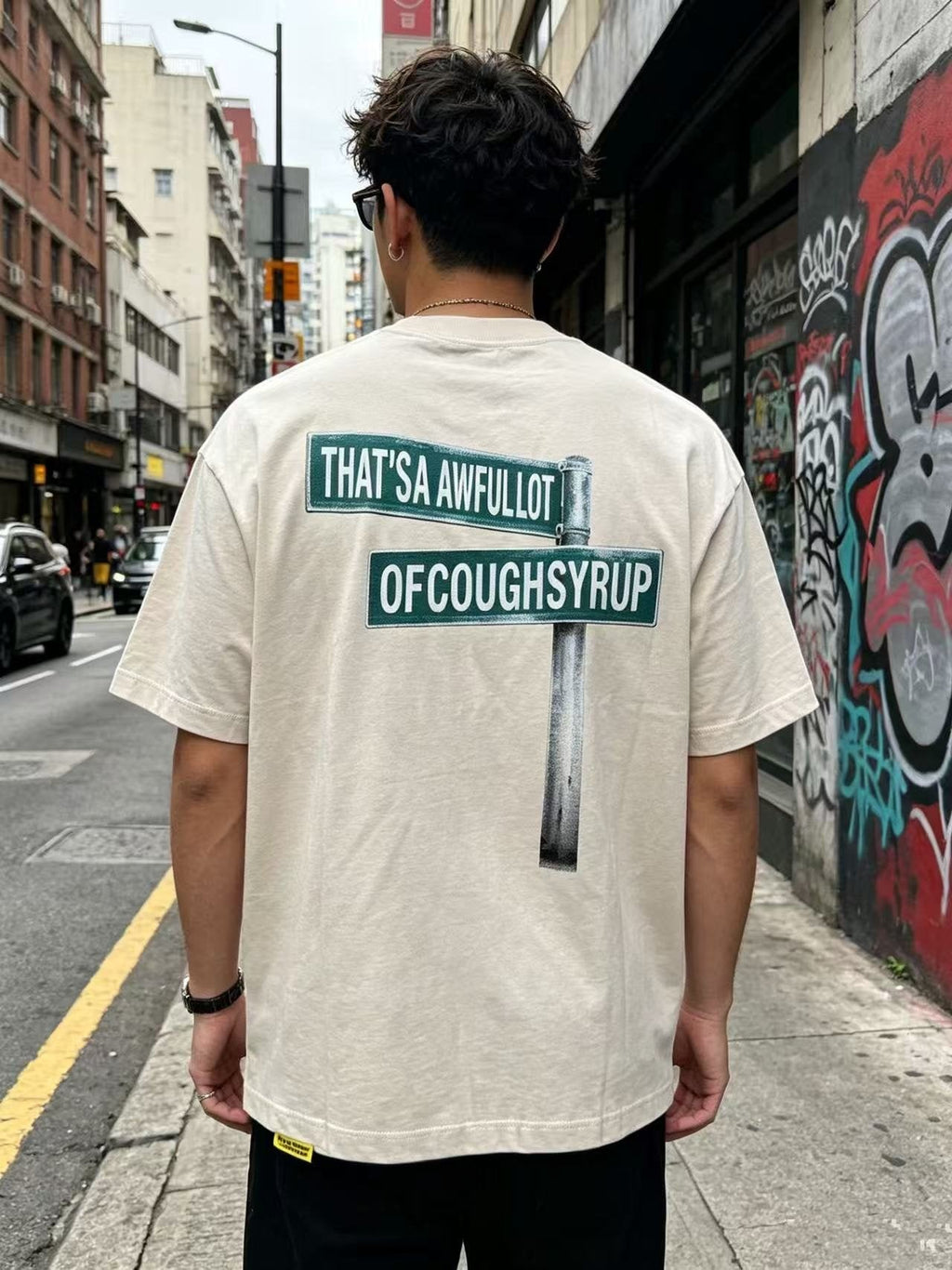 THAT'S A AWFUL LOT OF COUGH SYRUP Short-Sleeve Graphic T-Shirt