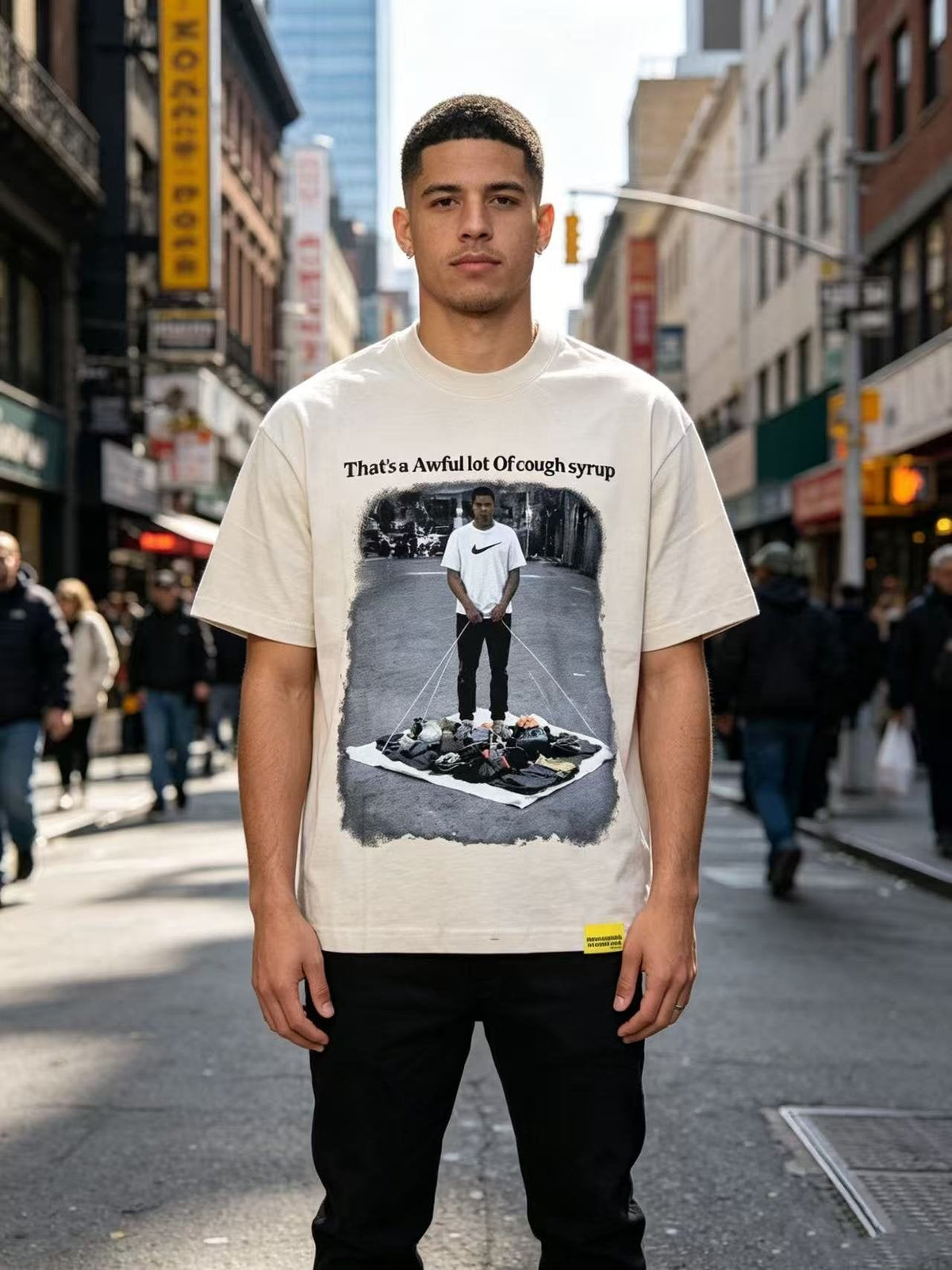 THAT'S A AWFUL LOT OF COUGH SYRUP Short-Sleeve Graphic T-Shirt