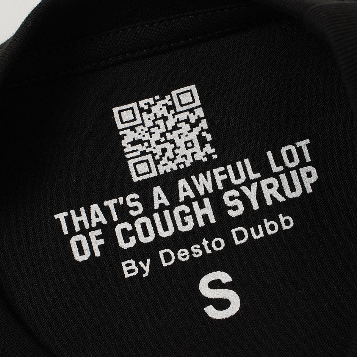 THAT'S A AWFUL LOT OF COUGH SYRUP P47 Graphic Black Short-Sleeve T-Shirt