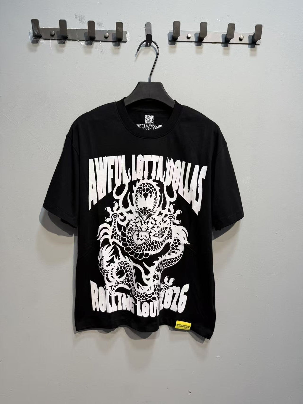 THAT'S A AWFUL LOT OF COUGH SYRUP P47 Graphic Black Short-Sleeve T-Shirt