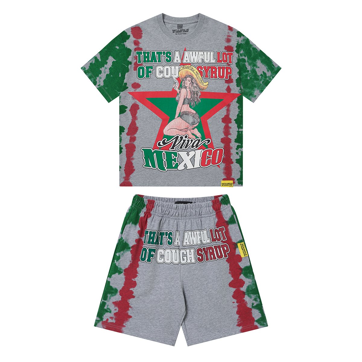 THAT'S A AWFUL LOT OF COUGH SYRUP Cowgirl Graphic Short-Sleeve Set