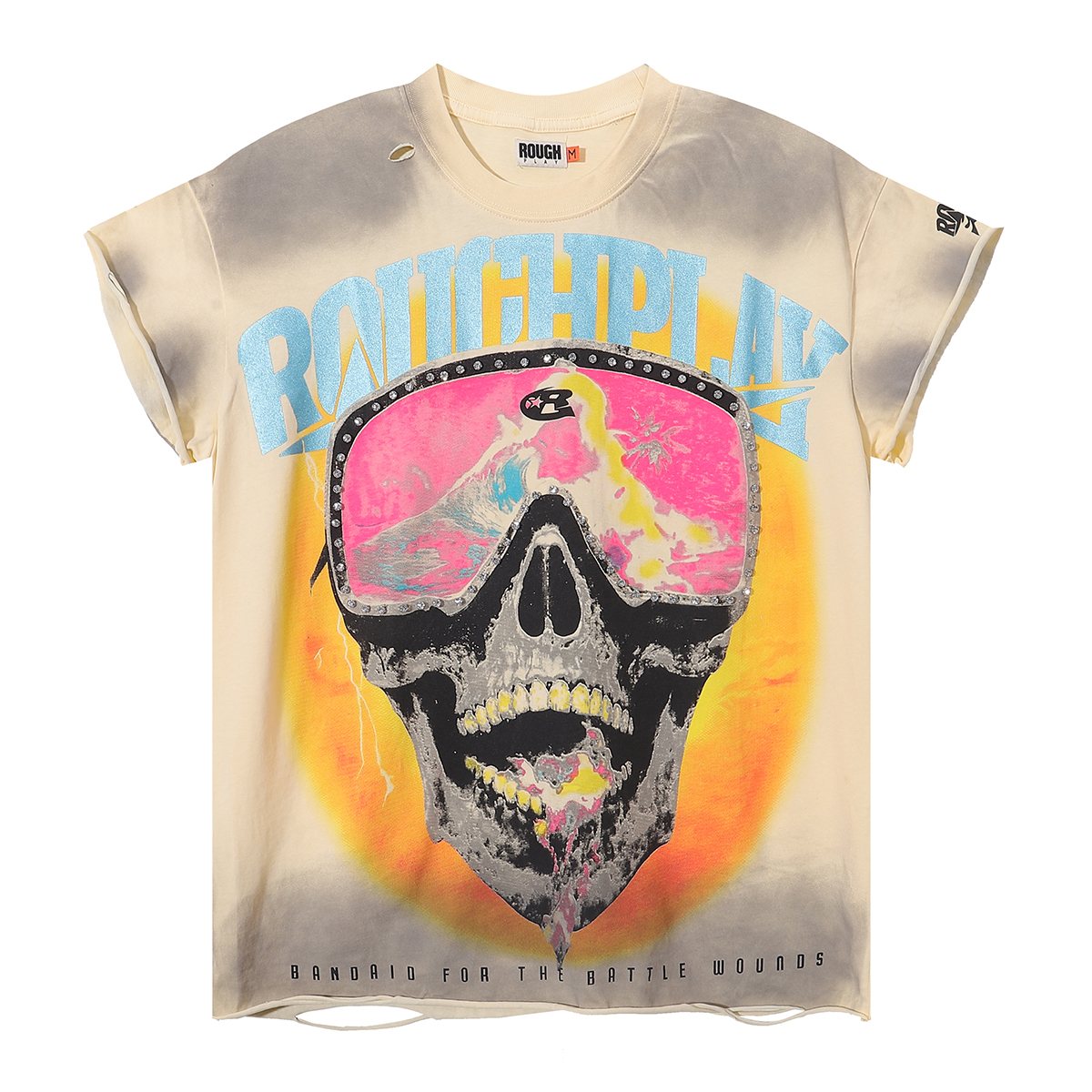Rough Play Skull Goggles Graphic T-Shirt