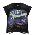 Rough Play Washed Rhinestone Sleeveless T-Shirt