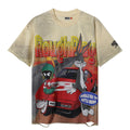 Rough Play Rabbit Car Distressed Short-Sleeve T-Shirt
