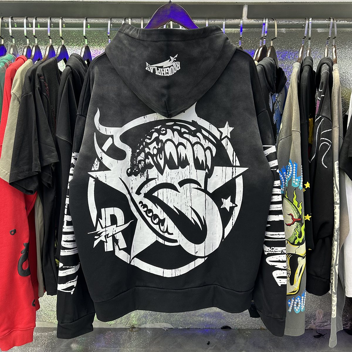 Rough Play In the Car Graphic Hoodie