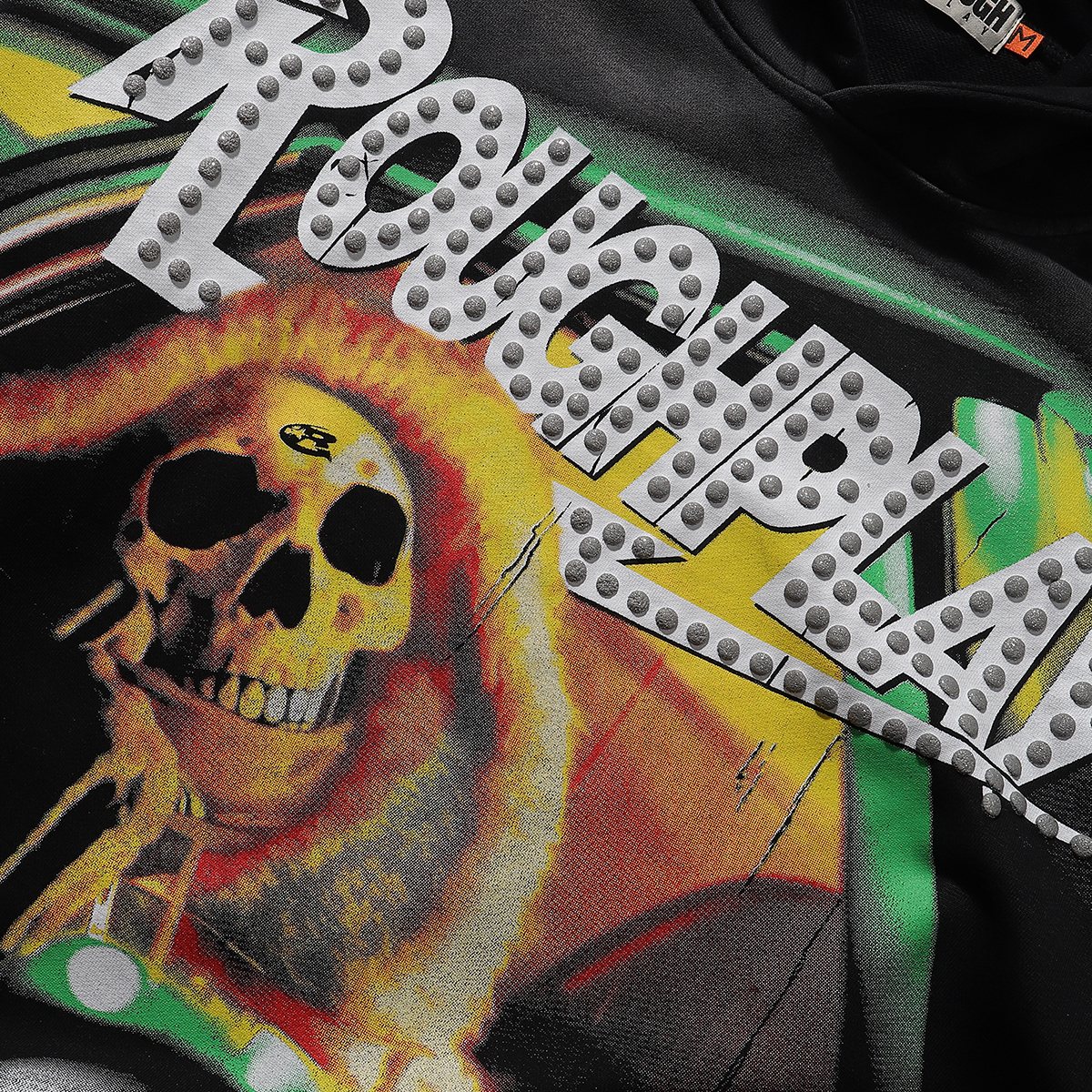 Rough Play In Car Skull Graphic Hoodie