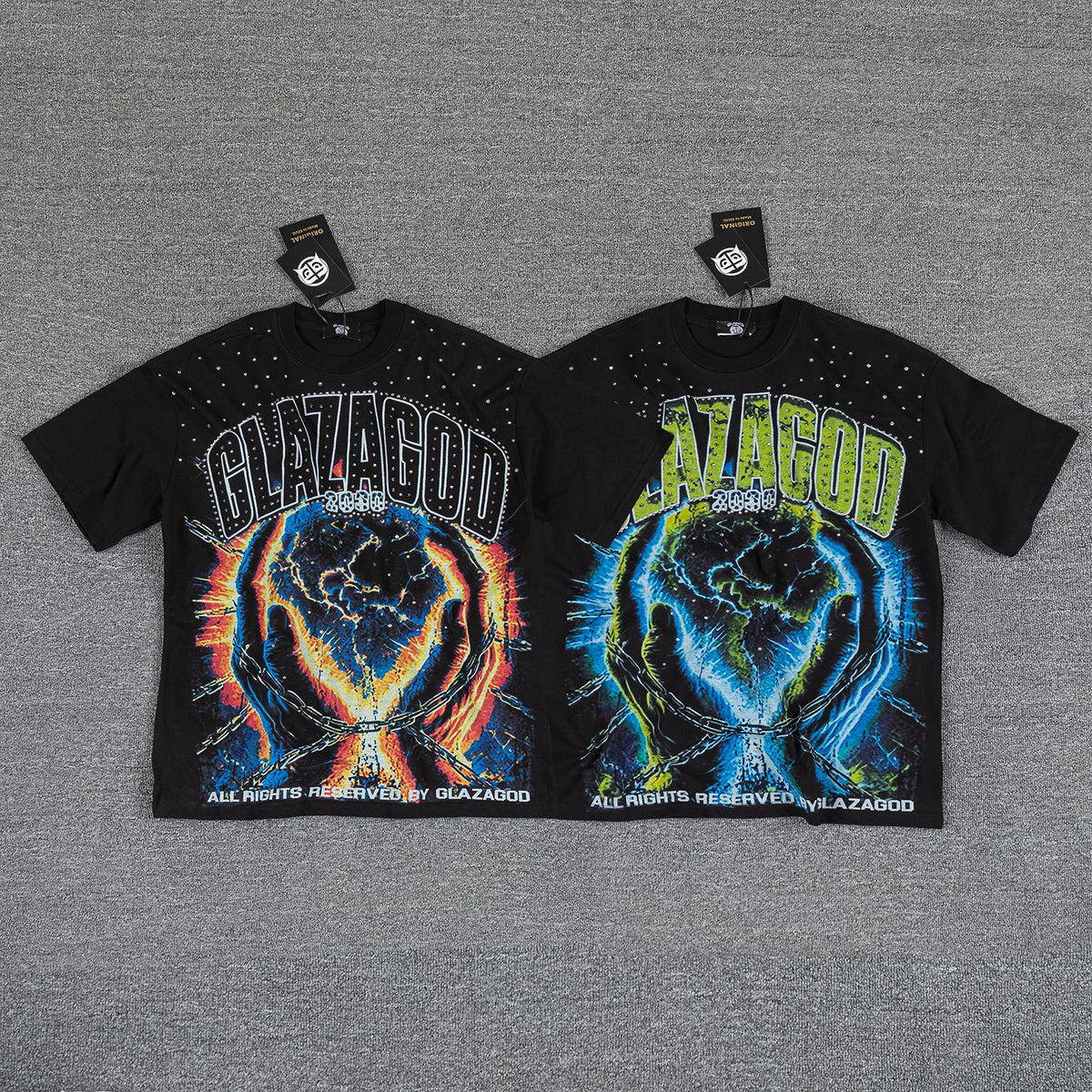GLAZAGOD Hell on Earth Graphic T-Shirt