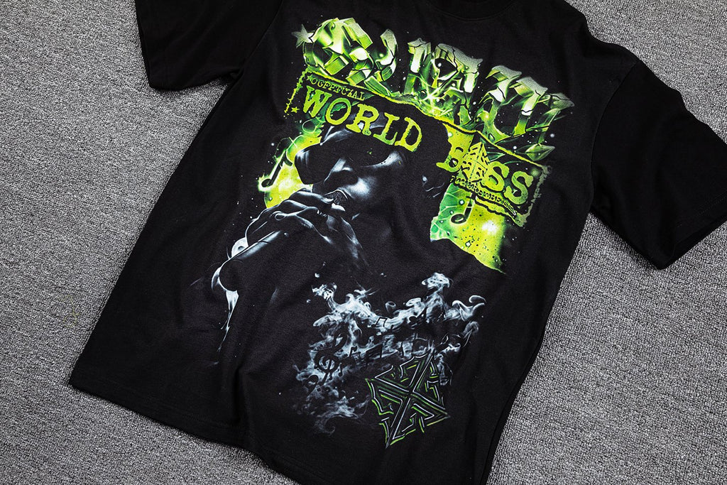 GUAPI World Boss Travel Stamp Graphic T-Shirt