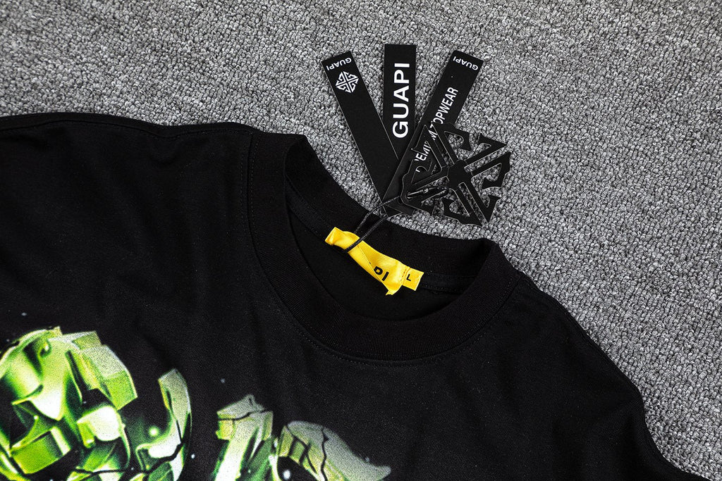 GUAPI World Boss Travel Stamp Graphic T-Shirt