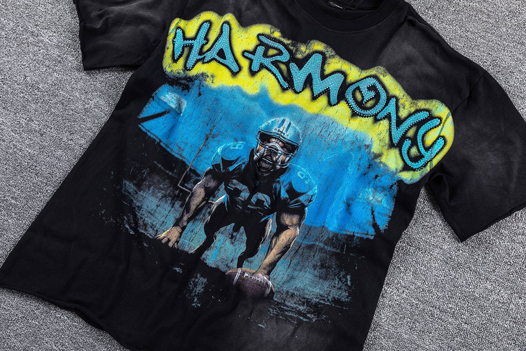 HARMONY Football Graphic Short-Sleeve T-Shirt