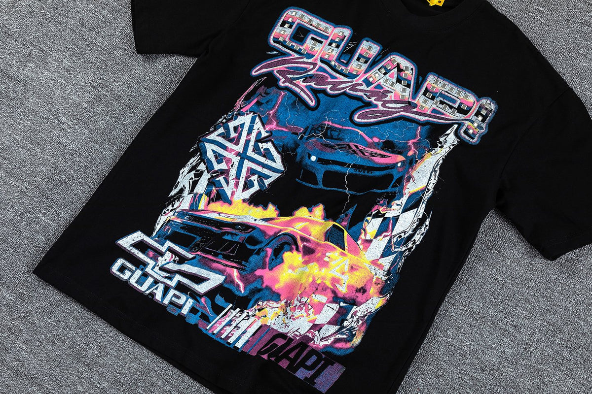 GUAPI Racing Geometric Short-Sleeve T-Shirt