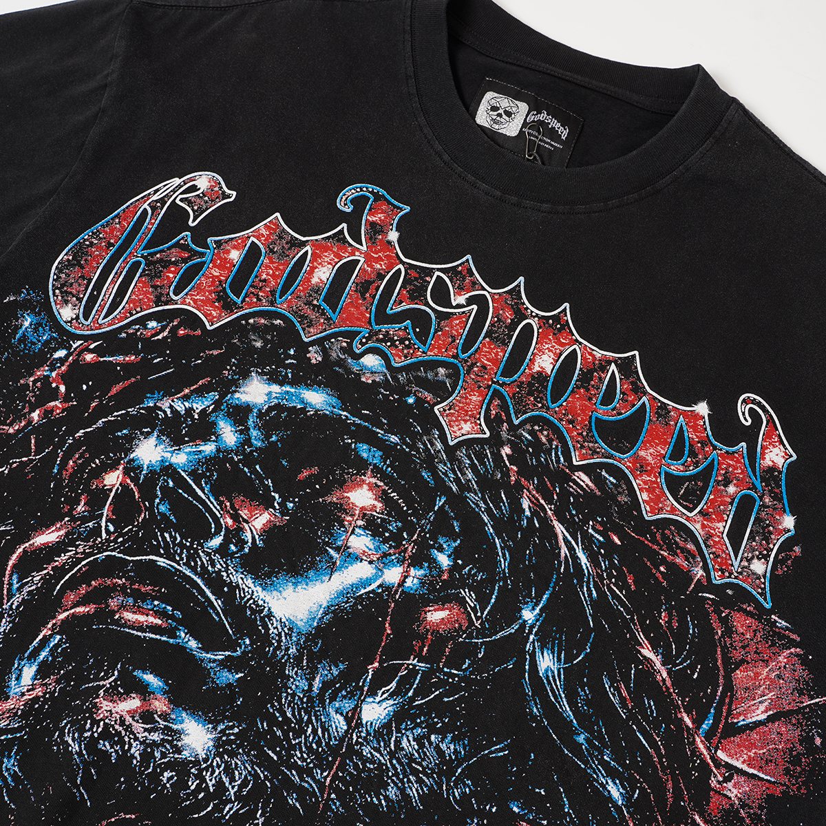 Godspeed Washed Black 2000 New York Graphic T-Shirt
