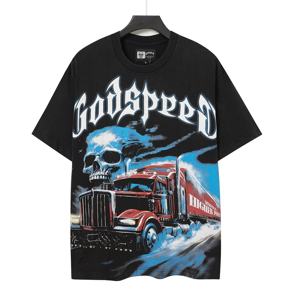 Godspeed Truck & Skull Graphic Short-Sleeve T-Shirt