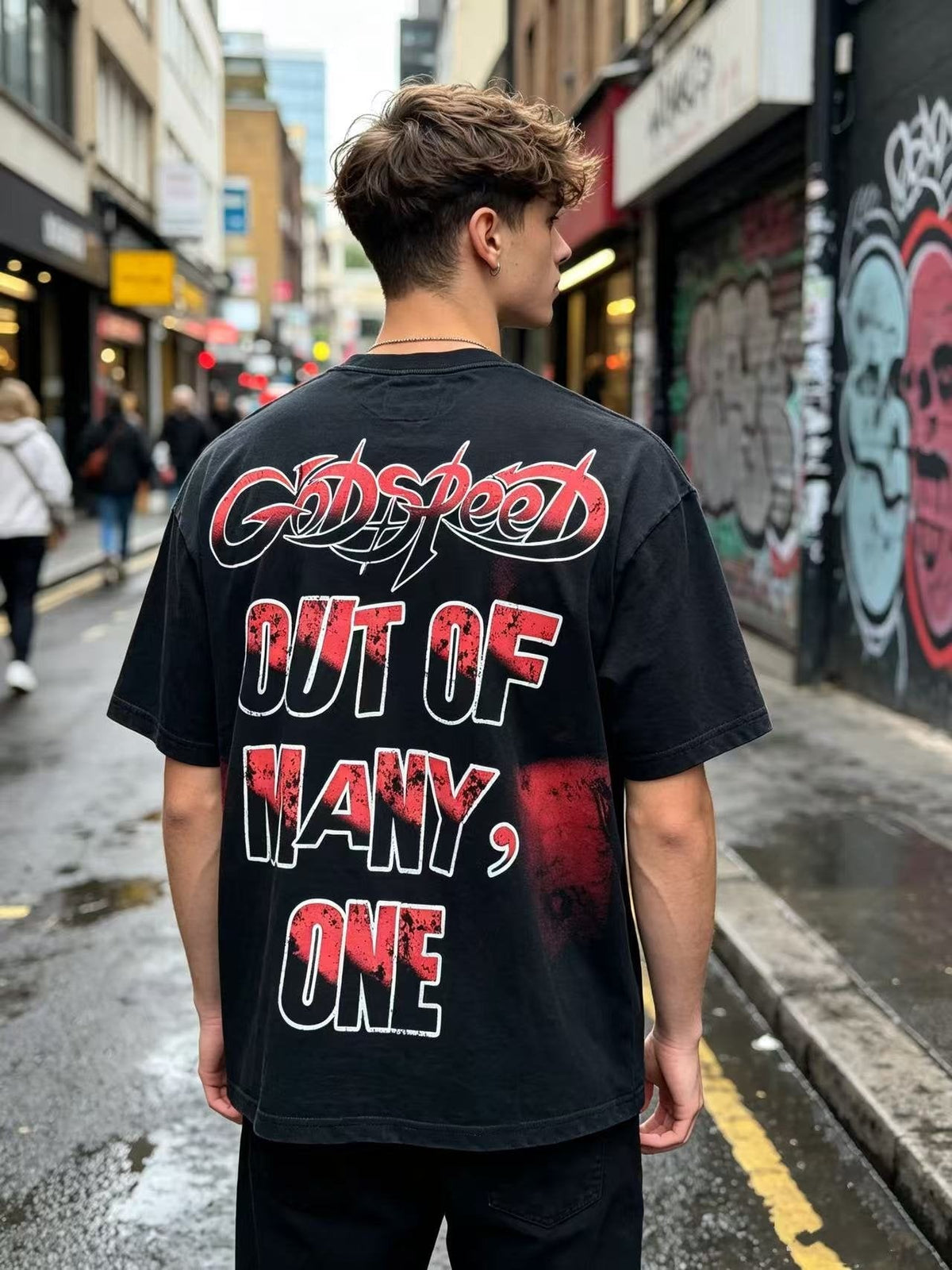 Godspeed Skull Graphic T-Shirt