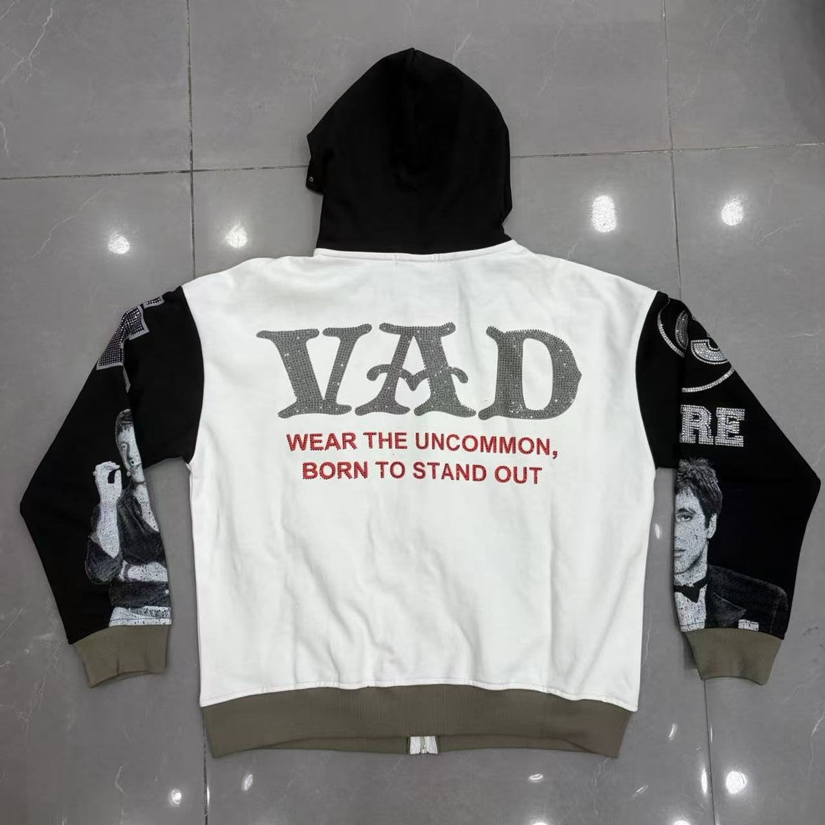 VARE ALL DAY Scarface Graphic Zip Hoodie