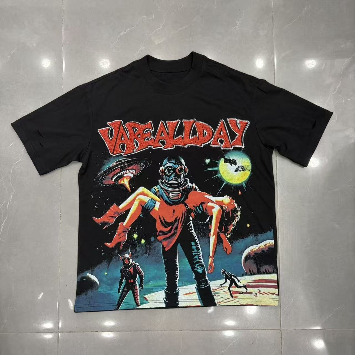 VARE ALL DAY Front & Back Graphic T-Shirt
