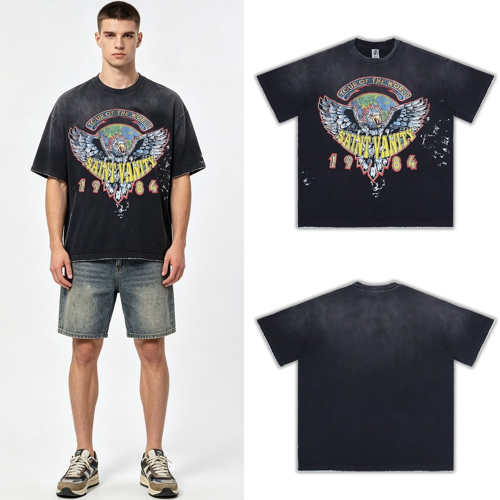 SAINT 1984 Tour Eagle Graphic T-Shirt