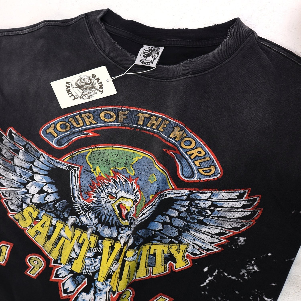 SAINT 1984 Tour Eagle Graphic T-Shirt