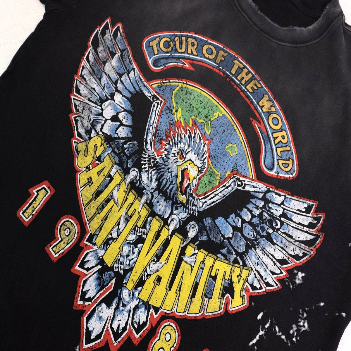SAINT 1984 Tour Eagle Graphic T-Shirt