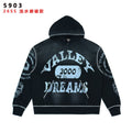 Valley Dreams 2000 Washed Black Graphic Hoodie