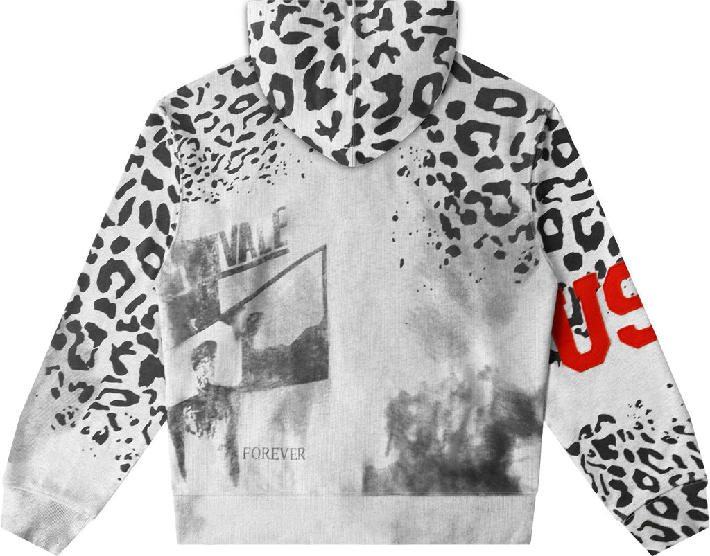 Valley Dreams Forever Leopard Panel Zip Hoodie