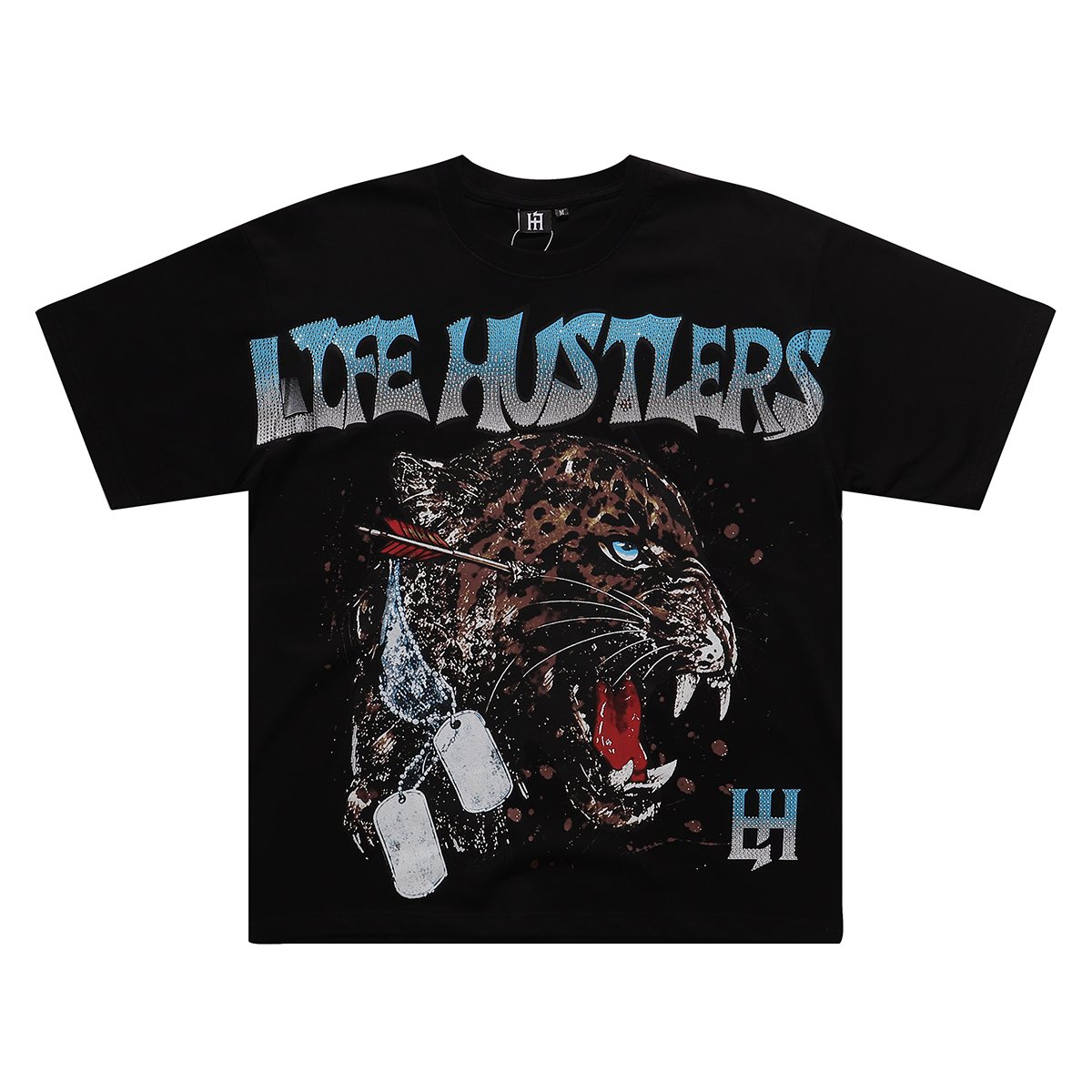 Life Hustlere Leopard Graphic T-Shirt
