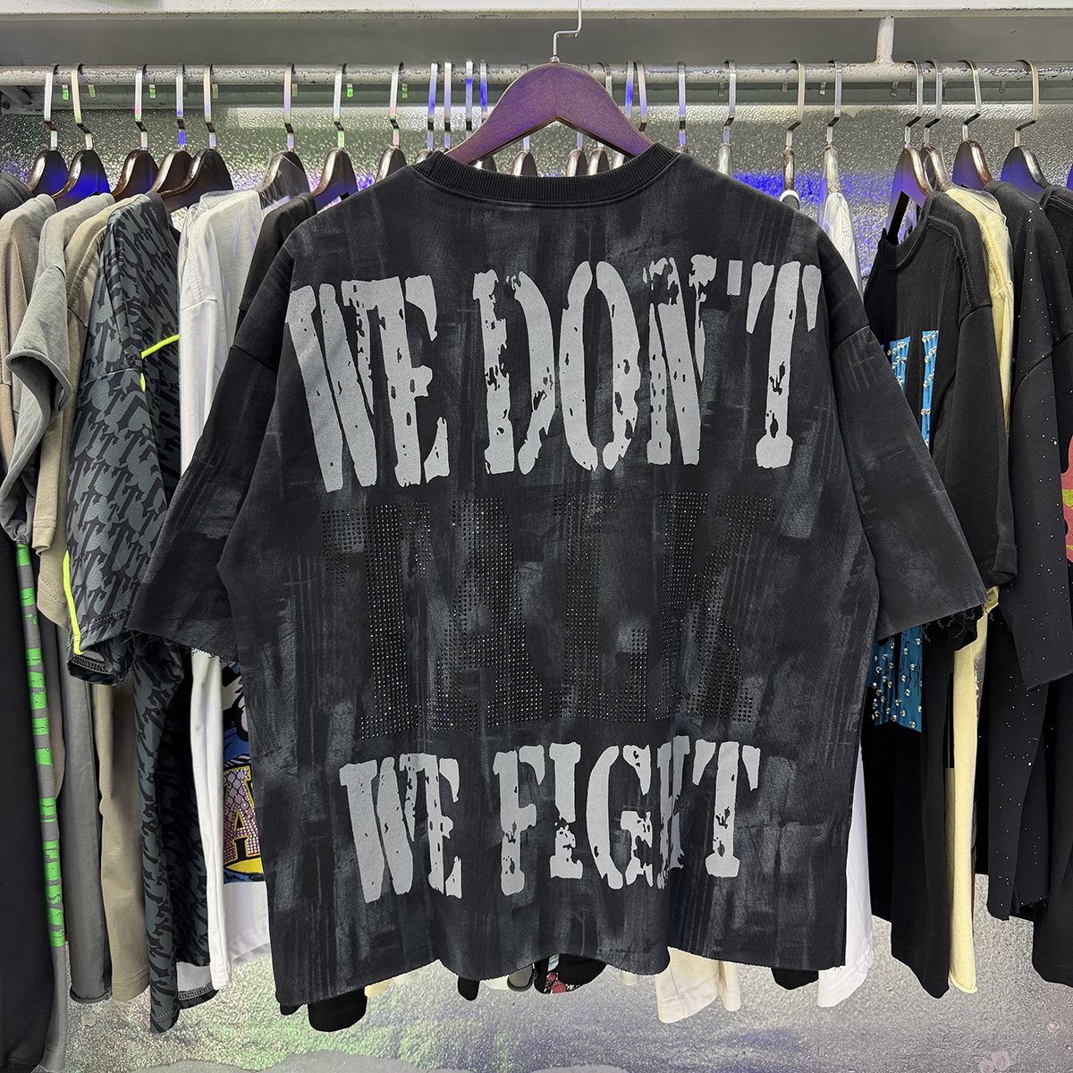 BKYS Revival Fight Club Graphic Cropped T-Shirt