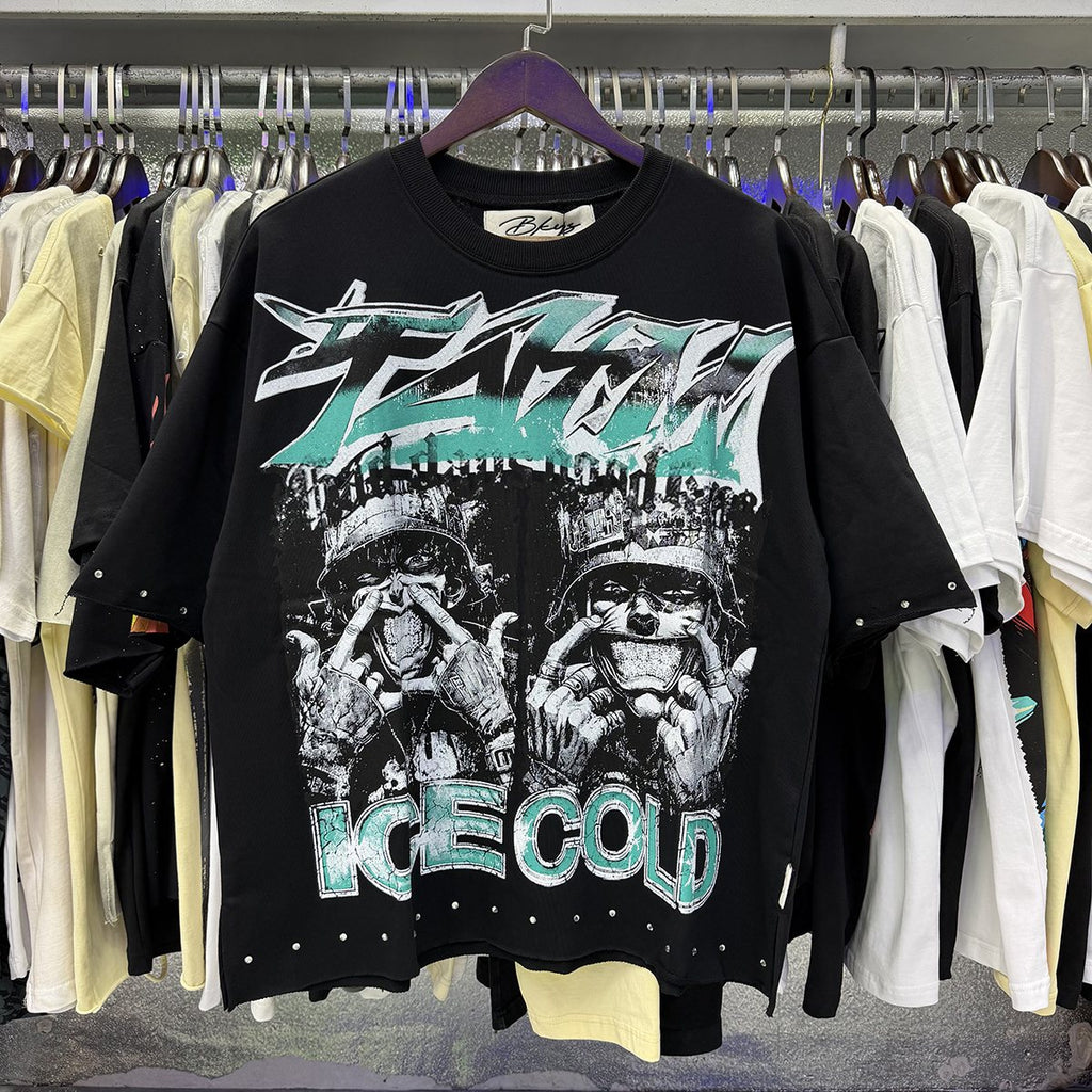 BKYS Revival Ice Cold Route 66 Cropped Graphic T-Shirt