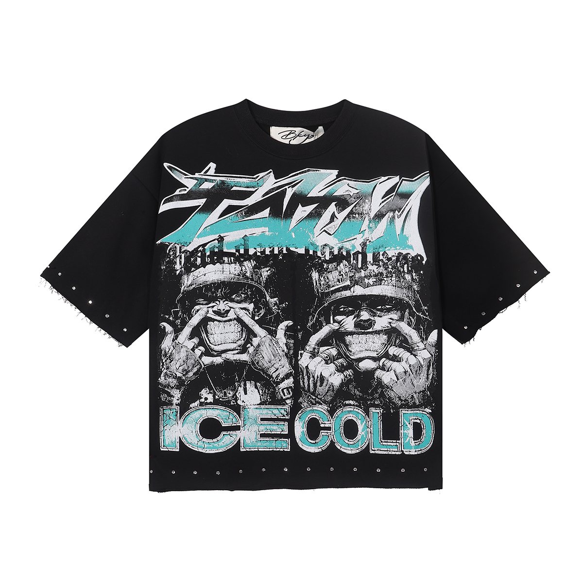 BKYS Revival Ice Cold Route 66 Cropped Graphic T-Shirt