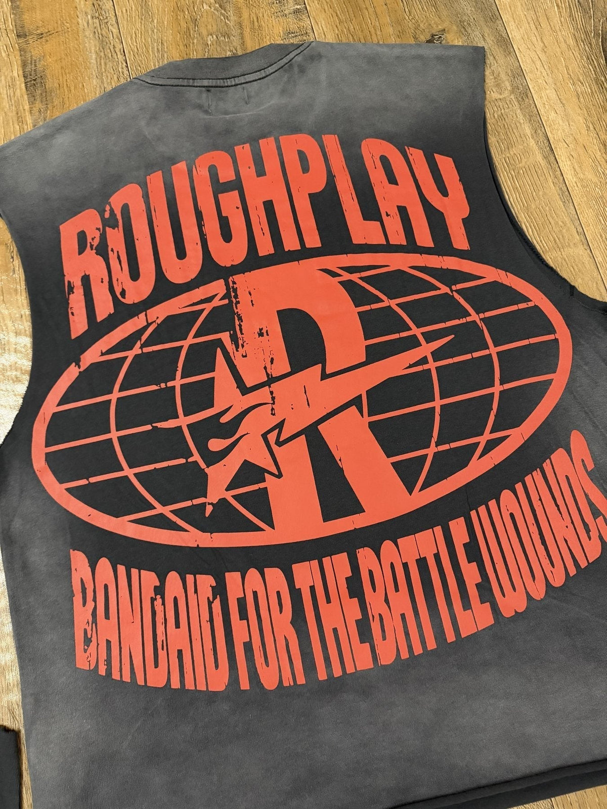 Rough Play Cartoon Graphic Sleeveless T-Shirt