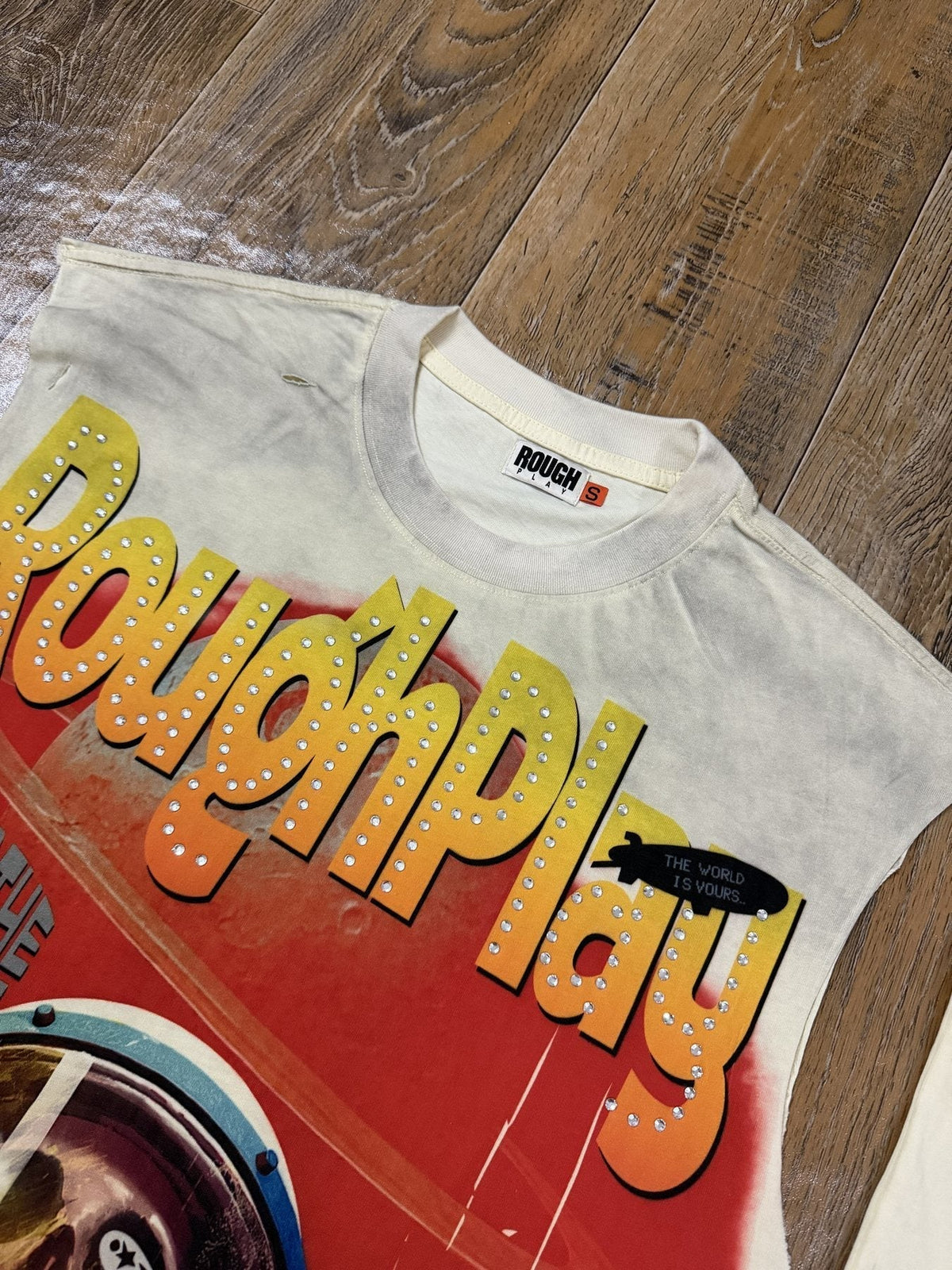 Rough Play Astronaut Graphic Sleeveless T-Shirt