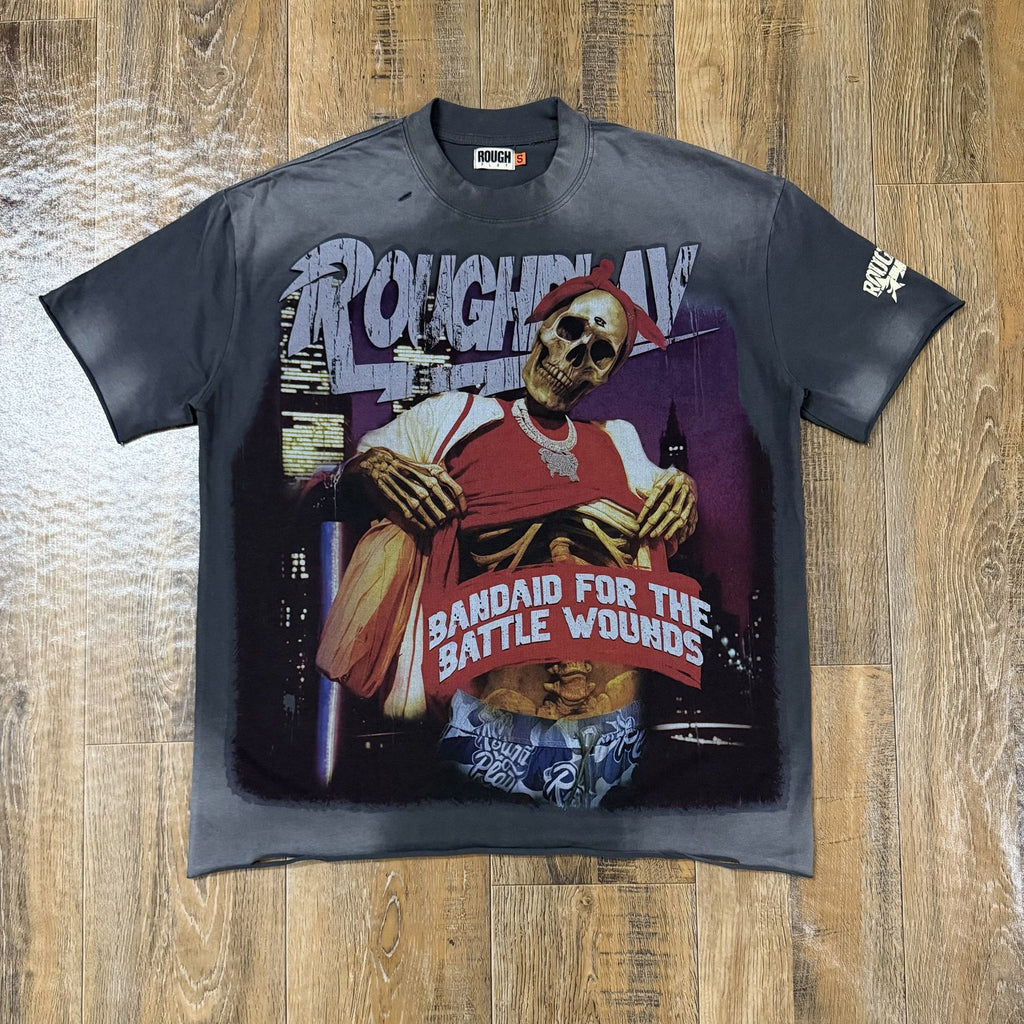 Rough Play Skeleton Globe Graphic T-Shirt