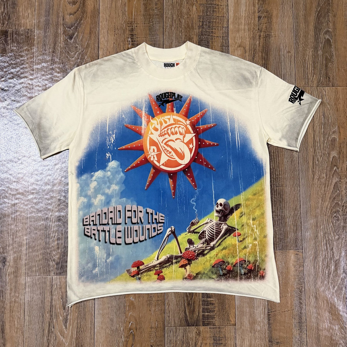 Rough Play Colorful Front & Back Graphic T-Shirt