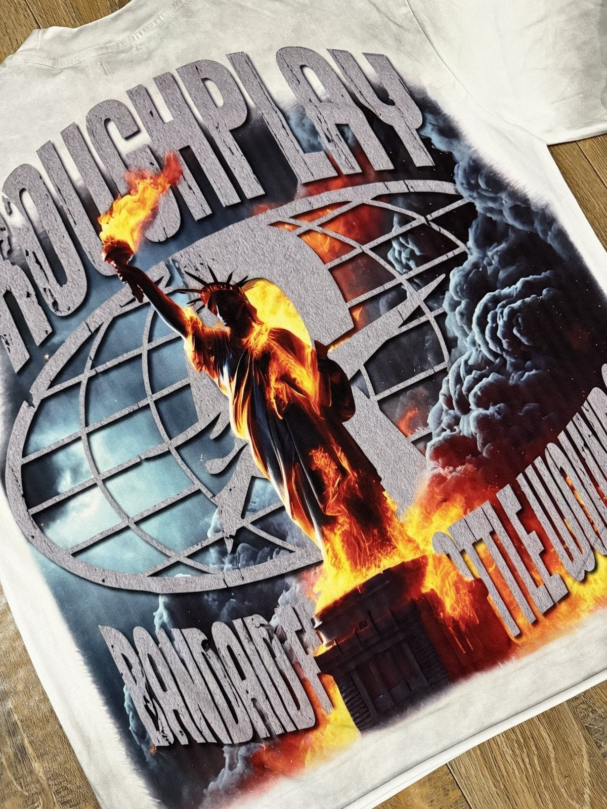 Rough Play Statue of Liberty Graphic T-Shirt