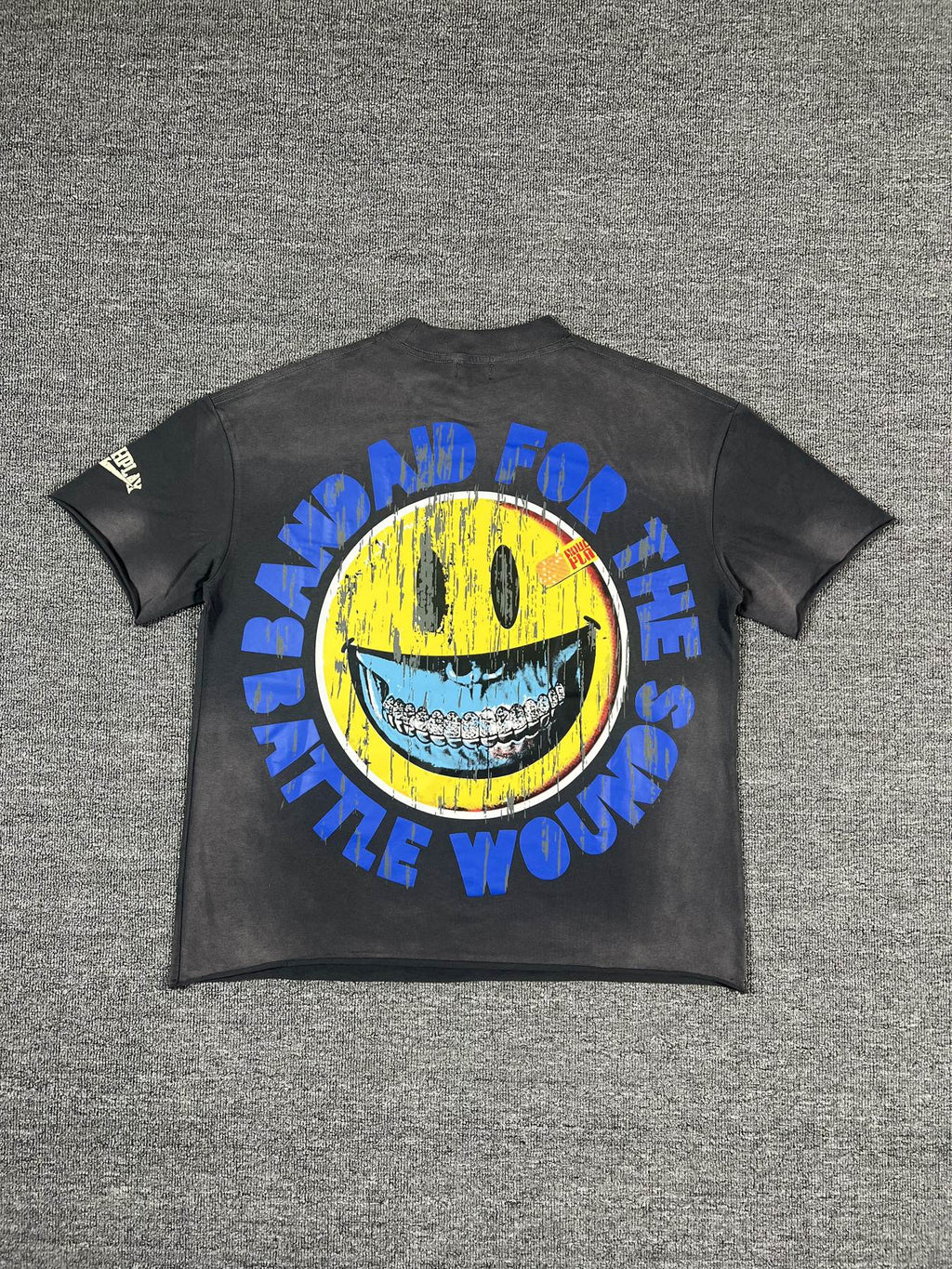 Rough Play Baseball Smiley Graphic T-Shirt
